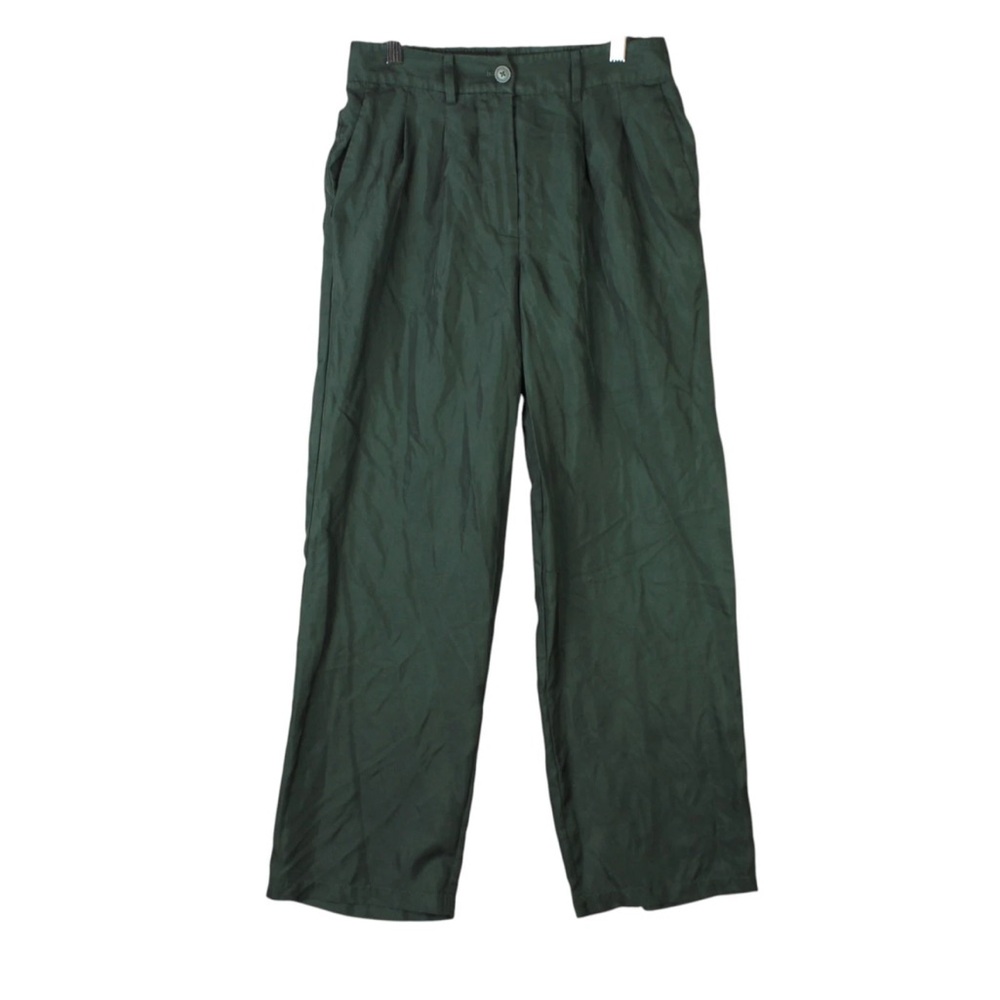 Quince Wide-Leg Pants in Deep Forest Green